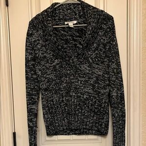 Black and White Knit Sweater